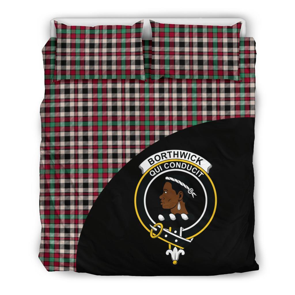 Borthwick Dress Ancient Family Tartan Crest Wave Style Bedding Set