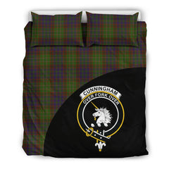 Cunningham Hunting Modern Tartan Crest Wave Style Bedding Set