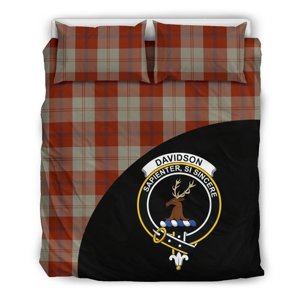 Davidson Dress Dancers Family Tartan Crest Wave Style Bedding Set