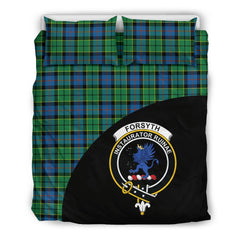 Forsyth Ancient Family Tartan Crest Wave Style Bedding Set