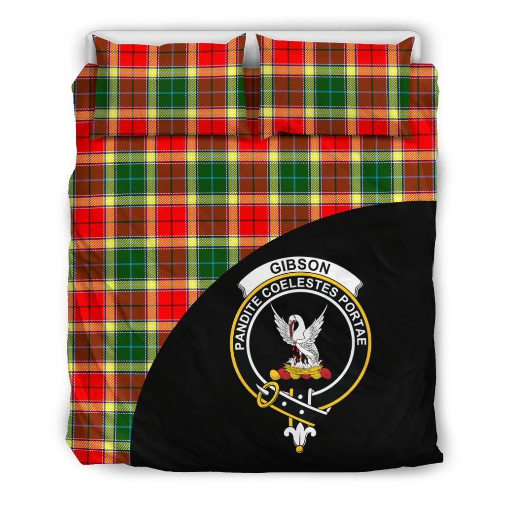 Gibbs Family Tartan Crest Wave Style Bedding Set