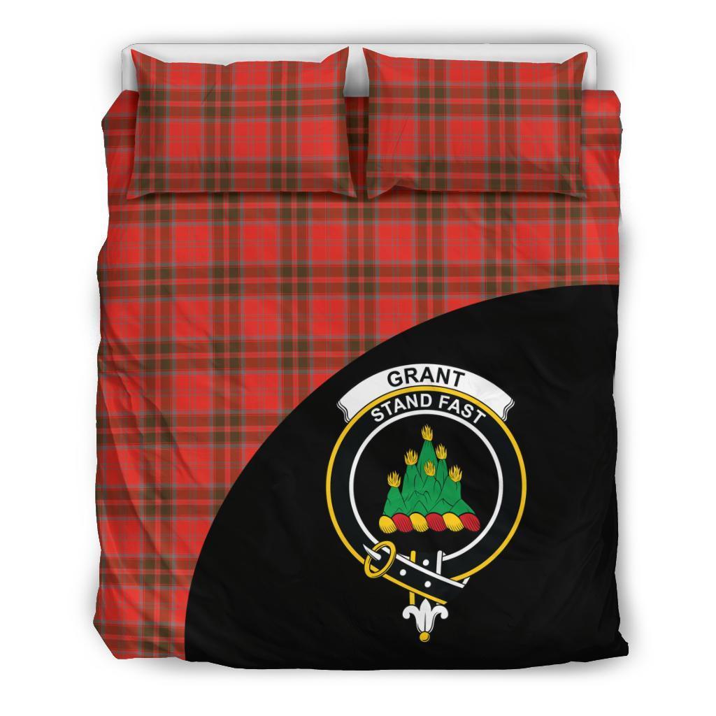 Grant Weathered Family Tartan Crest Wave Style Bedding Set