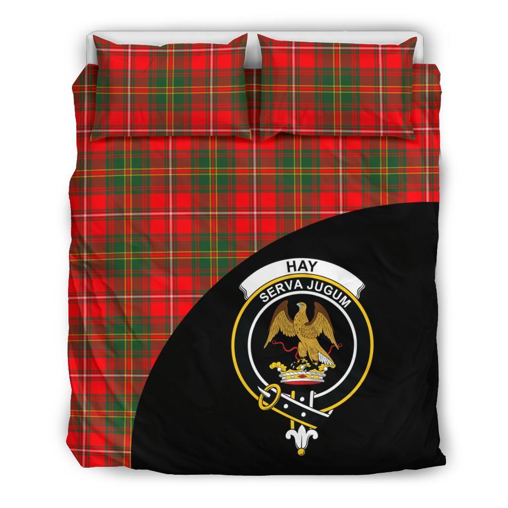 Hay Modern Family Tartan Crest Wave Style Bedding Set