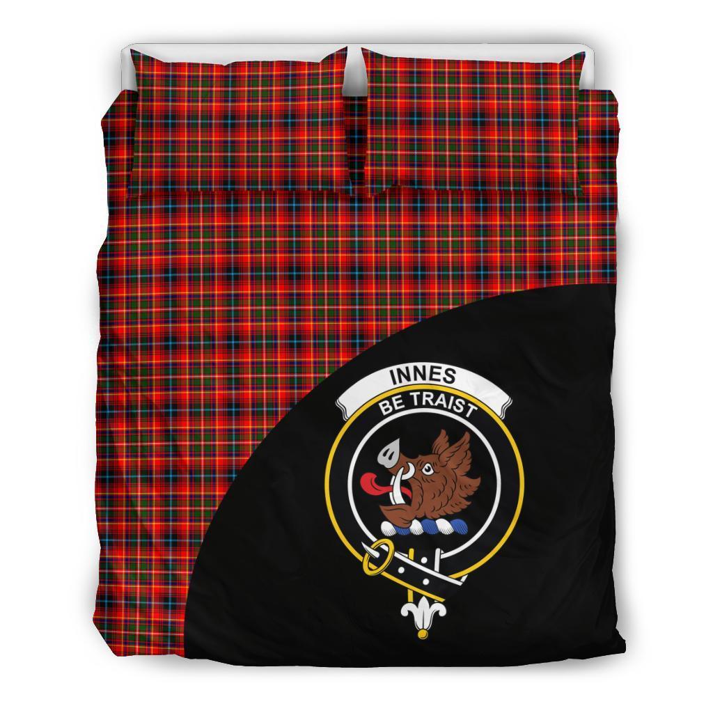 Innes Modern Family Tartan Crest Wave Style Bedding Set