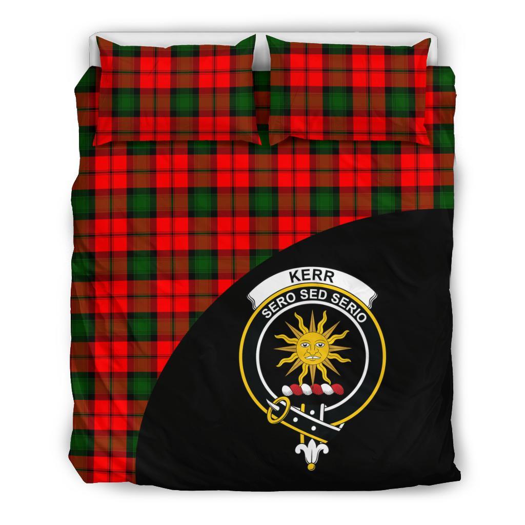 Kerr Modern Tartan Crest Wave Style Bedding Set