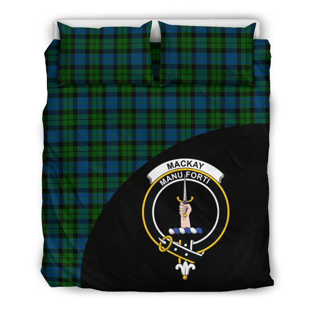 MacKay Modern Tartan Crest Wave Style Bedding Set