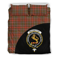 MacKintosh Hunting Weathered Family Tartan Crest Wave Style Bedding Set