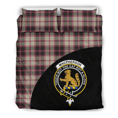 MacPherson Hunting Ancient Family Tartan Crest Wave Style Bedding Set