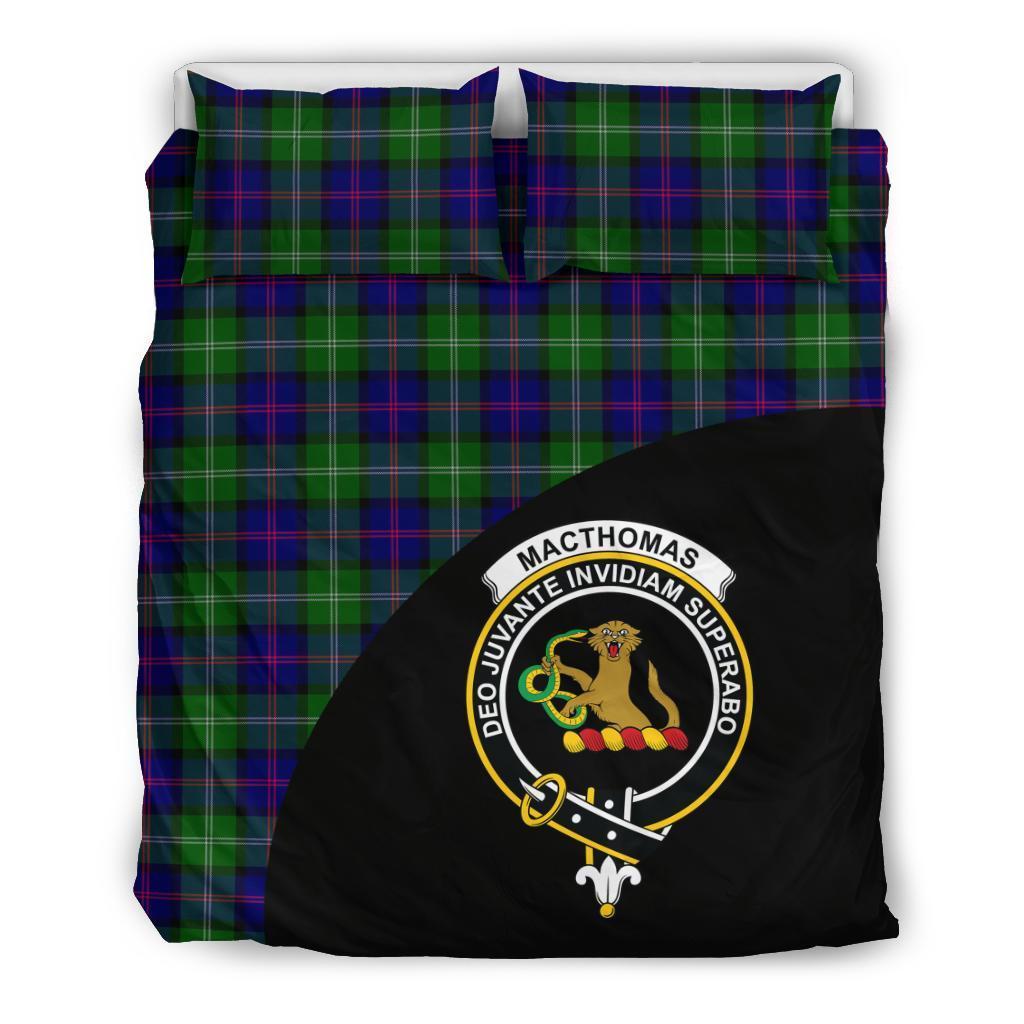 MacThomas Modern Family Tartan Crest Wave Style Bedding Set