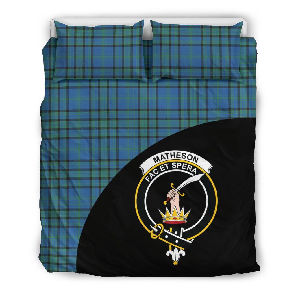 Matheson Hunting Ancient Family Tartan Crest Wave Style Bedding Set