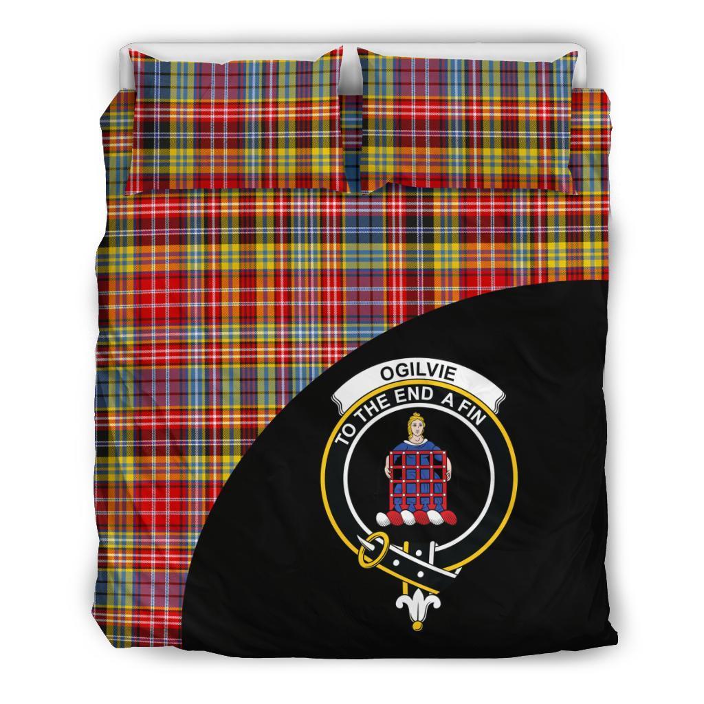 Ogilvie of Airlie Ancient Family Tartan Crest Wave Style Bedding Set