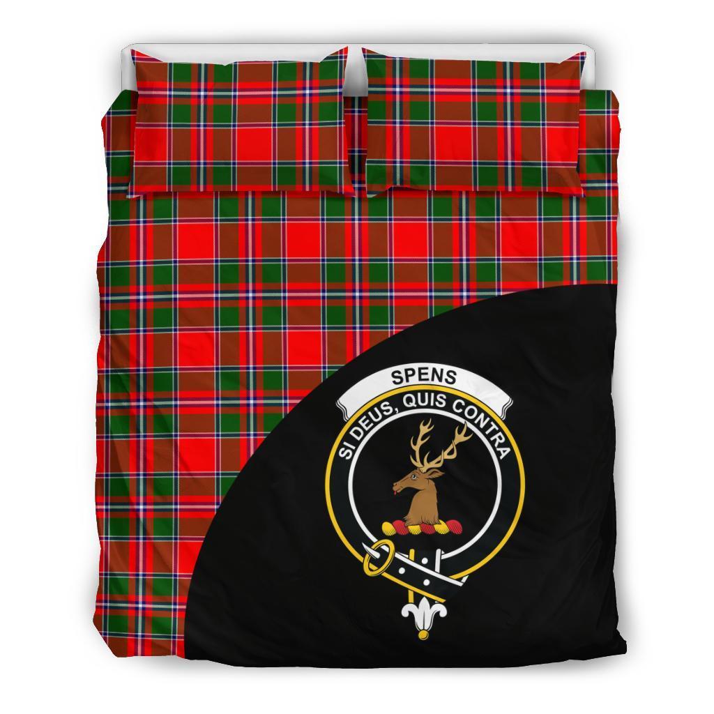 Spens Modern Family Tartan Crest Wave Style Bedding Set