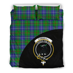 Turnbull Hunting Family Tartan Crest Wave Style Bedding Set