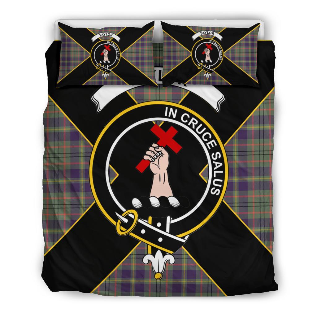 Taylor Tartan Crest Bedding Set - Luxury Style