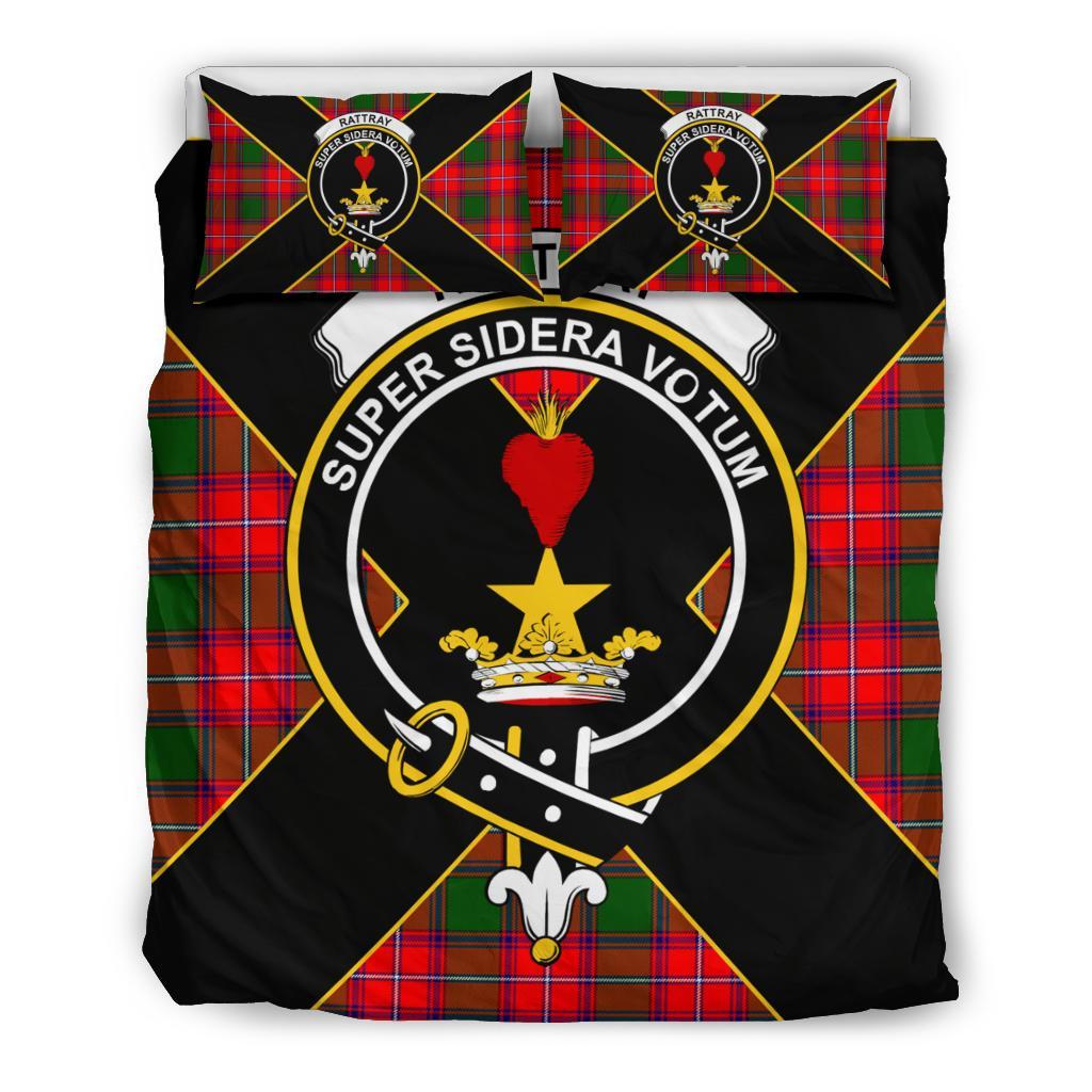 Rattray Tartan Crest Bedding Set - Luxury Style