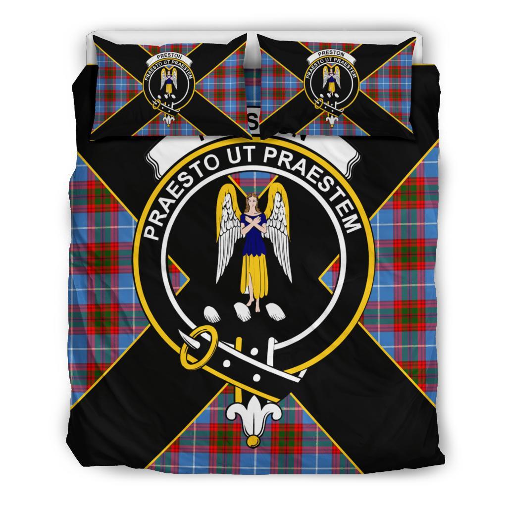 Preston Tartan Crest Bedding Set - Luxury Style