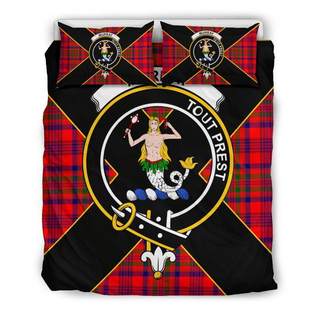 Murray (of Dysart) Tartan Crest Bedding Set - Luxury Style