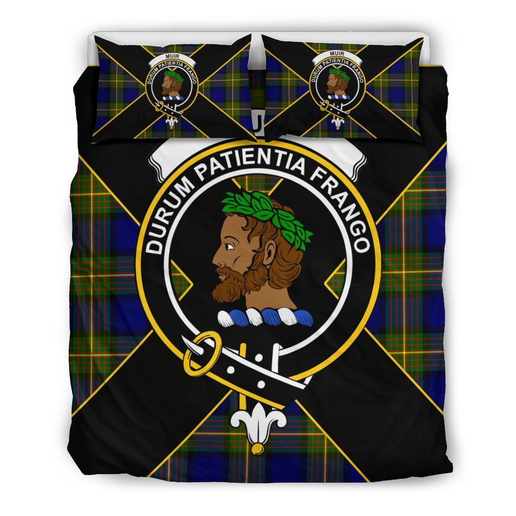 Muir Tartan Crest Bedding Set - Luxury Style