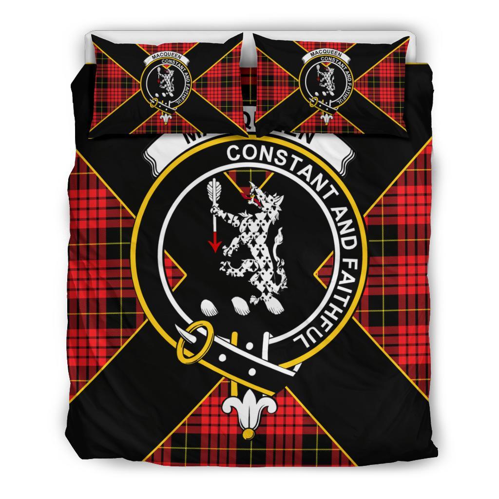 MacQueen Tartan Crest Bedding Set - Luxury Style