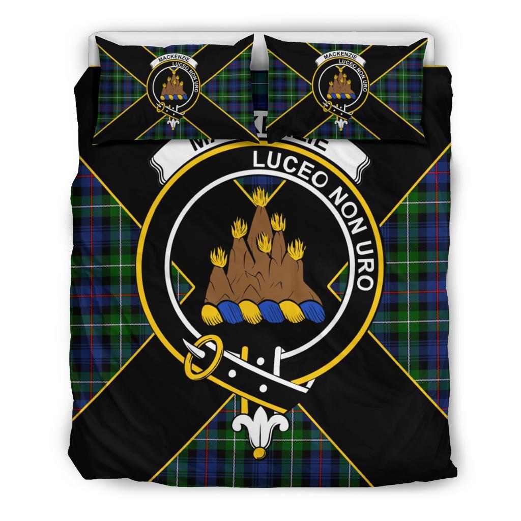 MacKenzie Tartan Crest Bedding Set - Luxury Style