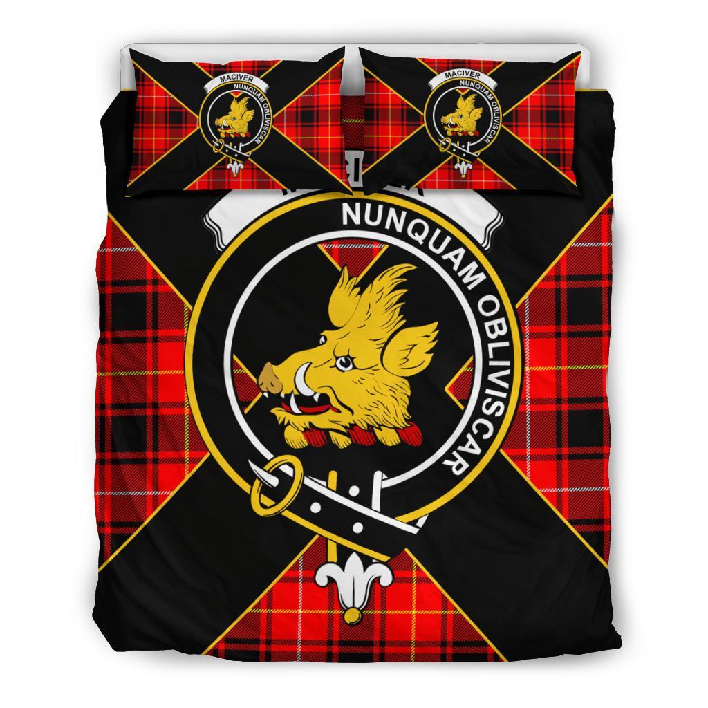 MacIver Tartan Crest Bedding Set - Luxury Style