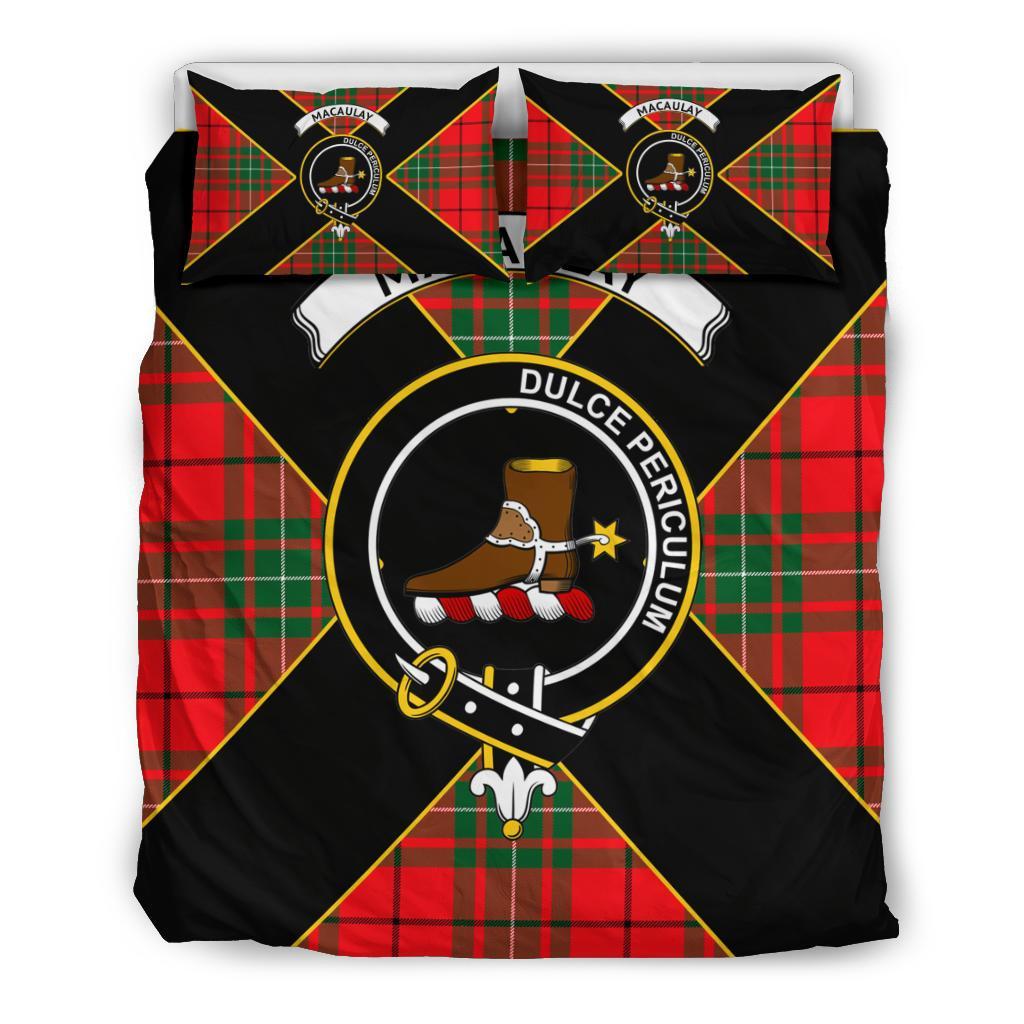 MacAulay Tartan Crest Bedding Set - Luxury Style