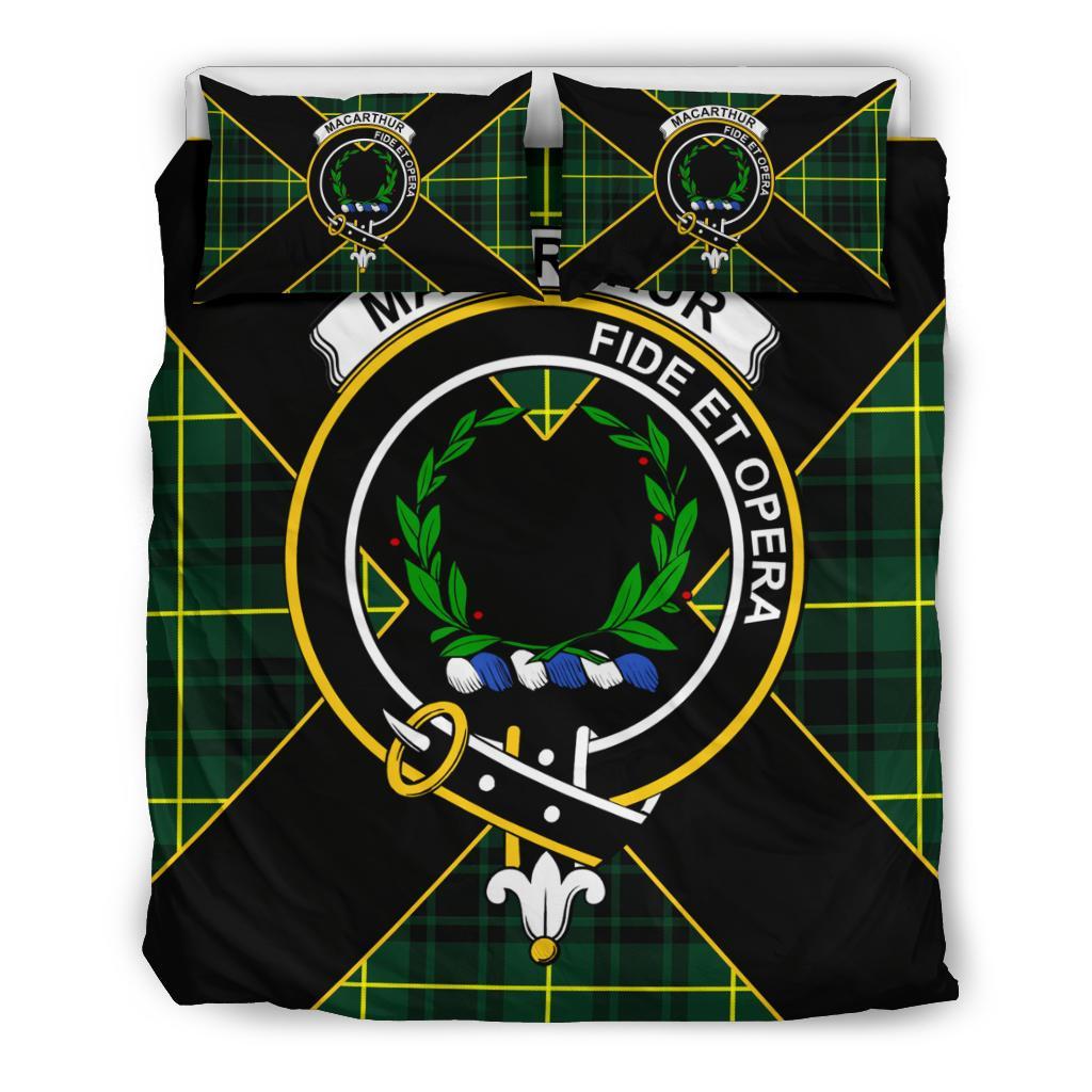 MacArthur Tartan Crest Bedding Set - Luxury Style