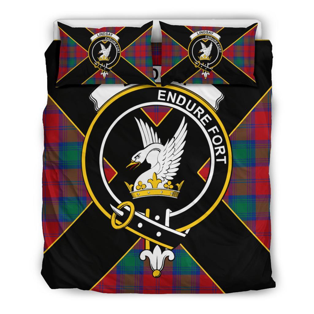 Lindsay Tartan Crest Bedding Set - Luxury Style