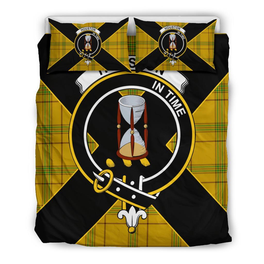 Houston Tartan Crest Bedding Set - Luxury Style