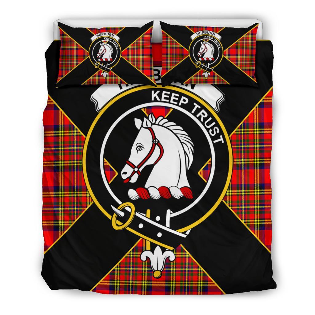 Hepburn Tartan Crest Bedding Set - Luxury Style