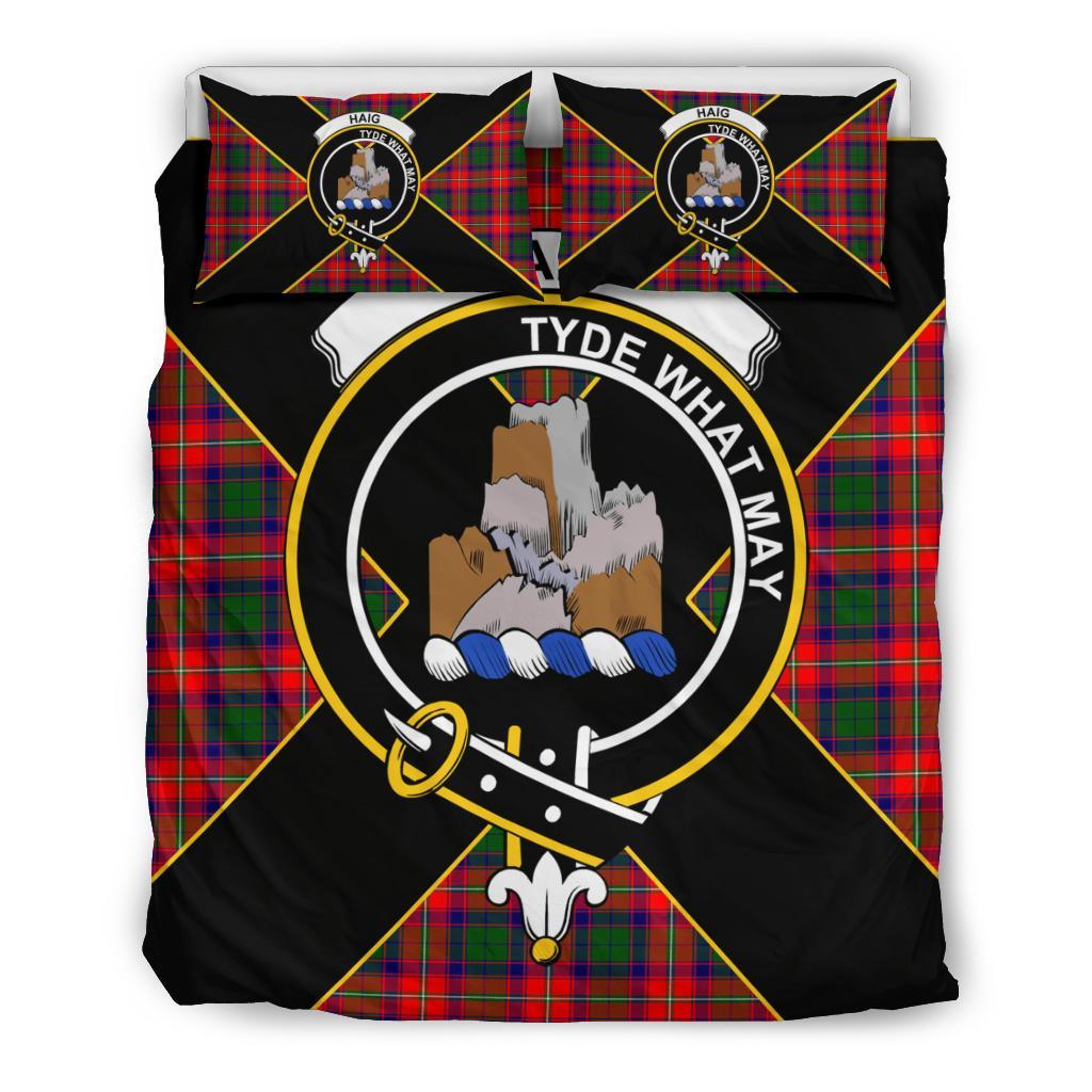 Haig Tartan Crest Bedding Set - Luxury Style