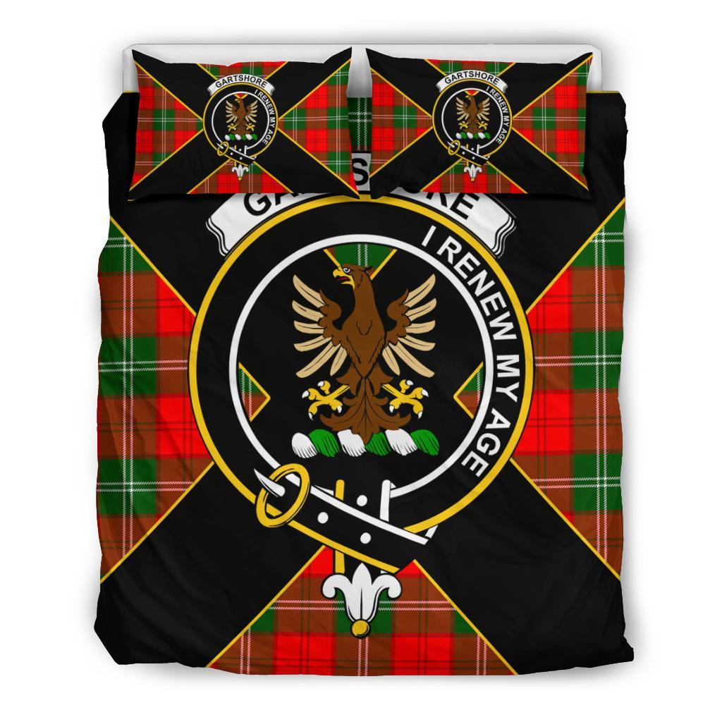 Gartshore Tartan Crest Bedding Set - Luxury Style