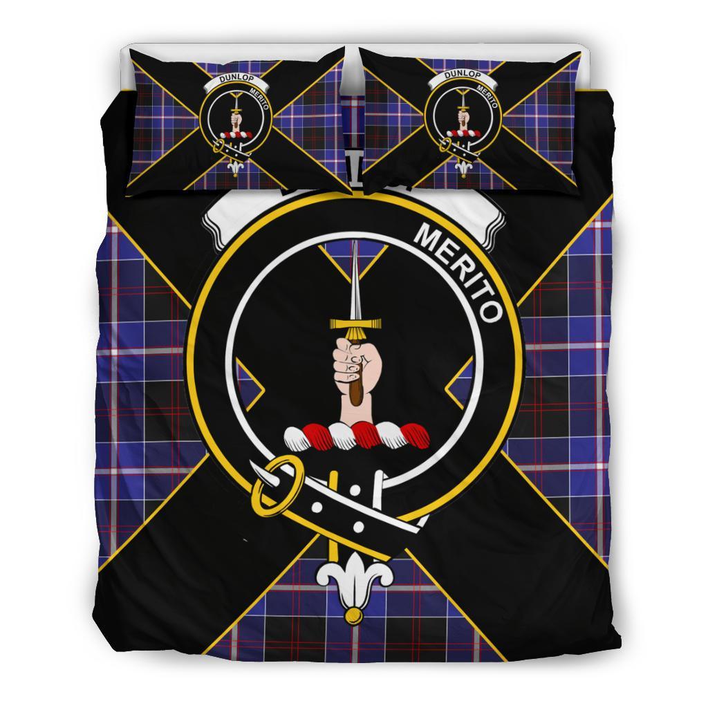 Dunlop Tartan Crest Bedding Set - Luxury Style