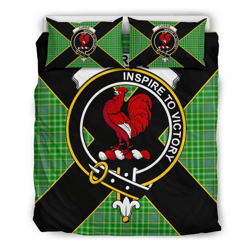 Currie Tartan Crest Bedding Set - Luxury Style