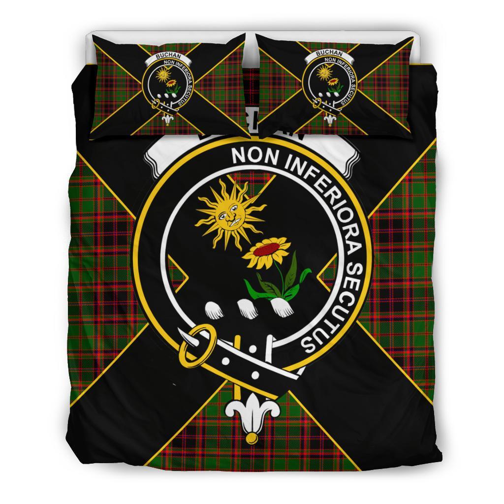 Buchan Tartan Crest Bedding Set - Luxury Style