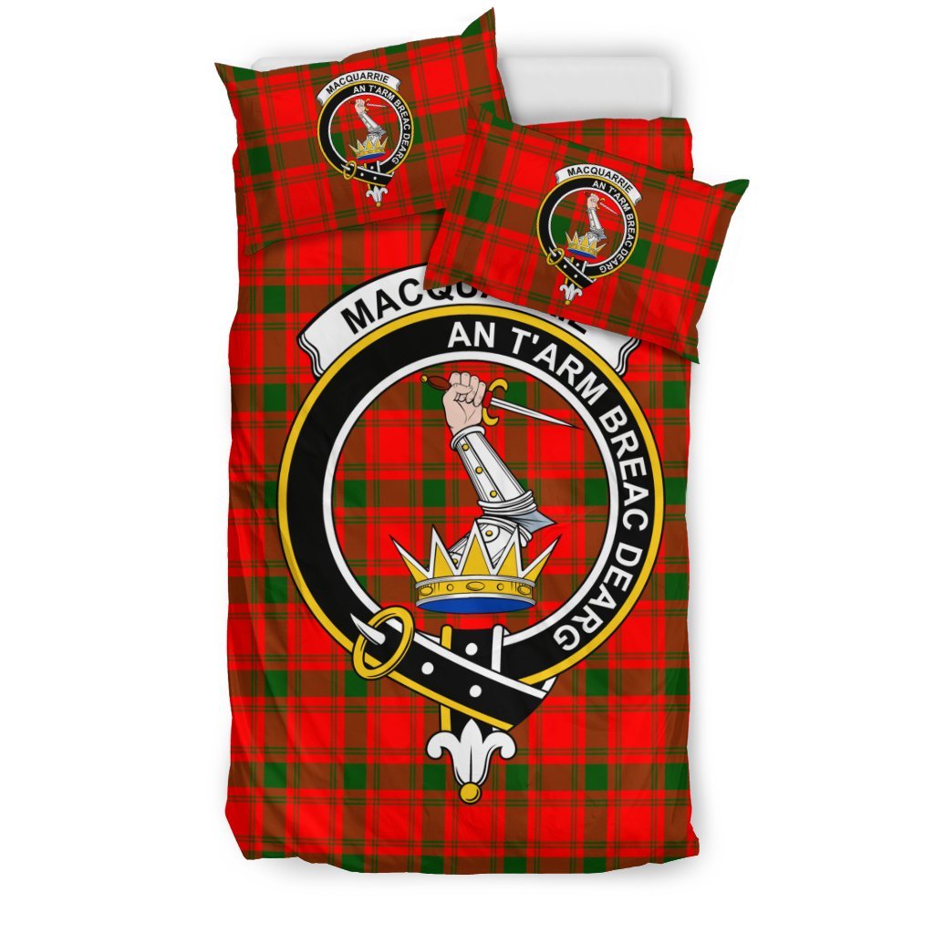 Macquarrie Family Tartan Crest Bedding Set