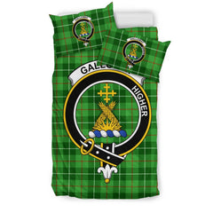 Galloway Family Tartan Crest Bedding Set