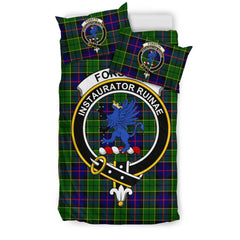 Forsyth Family Tartan Crest Bedding Set