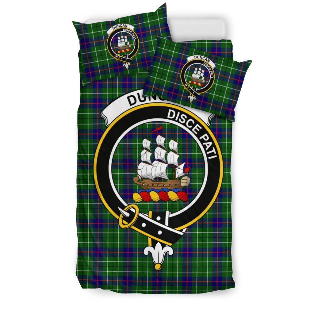 Duncan Family Tartan Crest Bedding Set