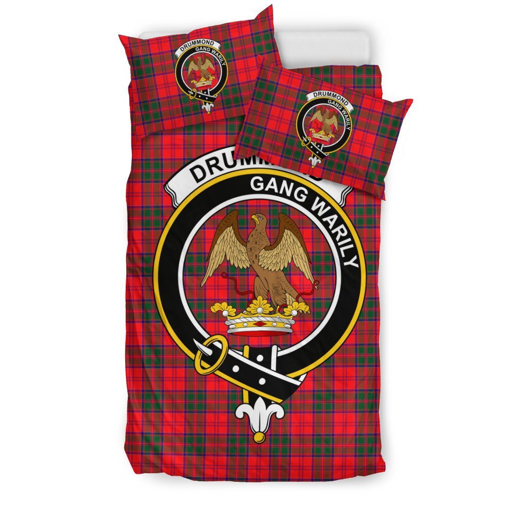 Drummond Family Tartan Crest Bedding Set