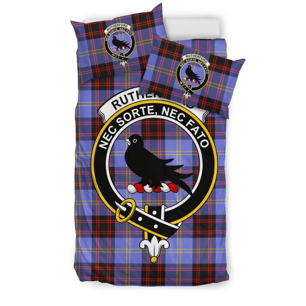 Rutherford Family Tartan Crest Bedding Set