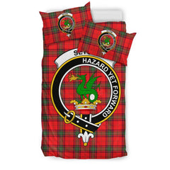 Seton Family Tartan Crest Bedding Set