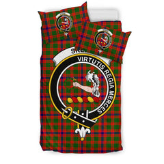 Skene Family Tartan Crest Bedding Set