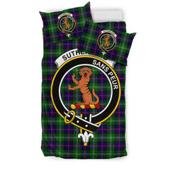 Sutherland Tartan Crest Bedding Set