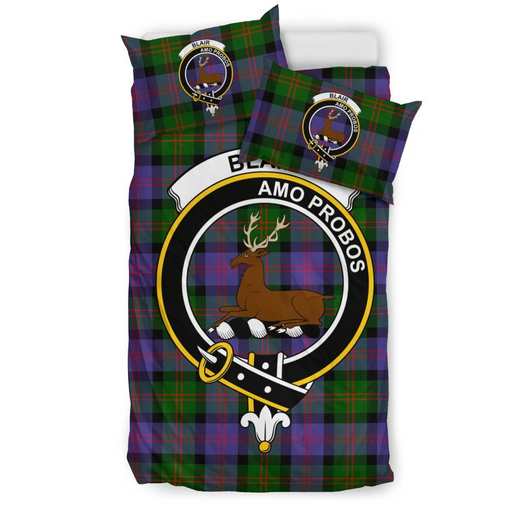 Blair Family Tartan Crest Bedding Set