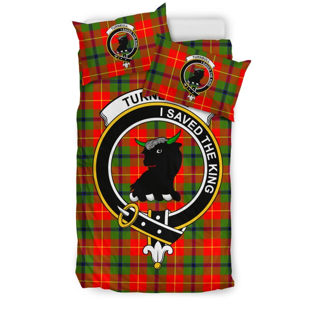 Turnbull Family Tartan Crest Bedding Set