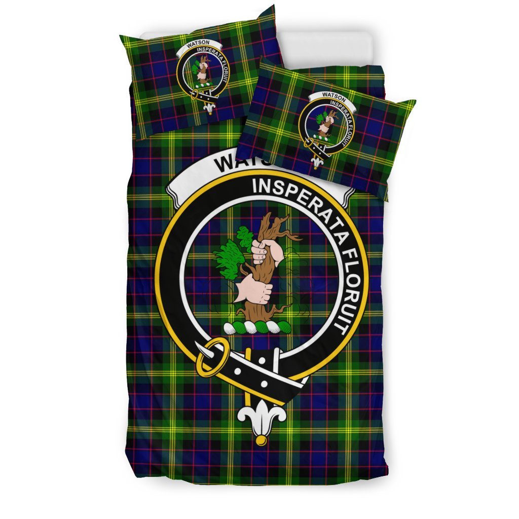 Watson Family Tartan Crest Bedding Set