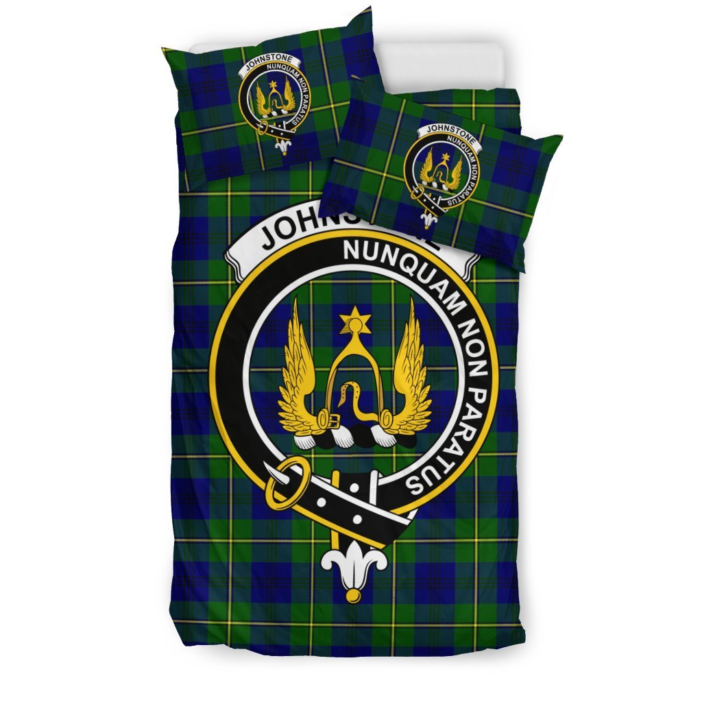 Johnstone Family Tartan Crest Bedding Set