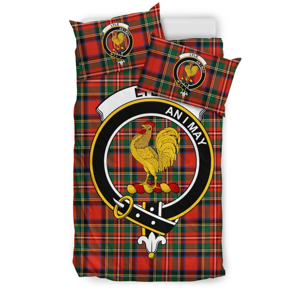 Lyle Family Tartan Crest Bedding Set