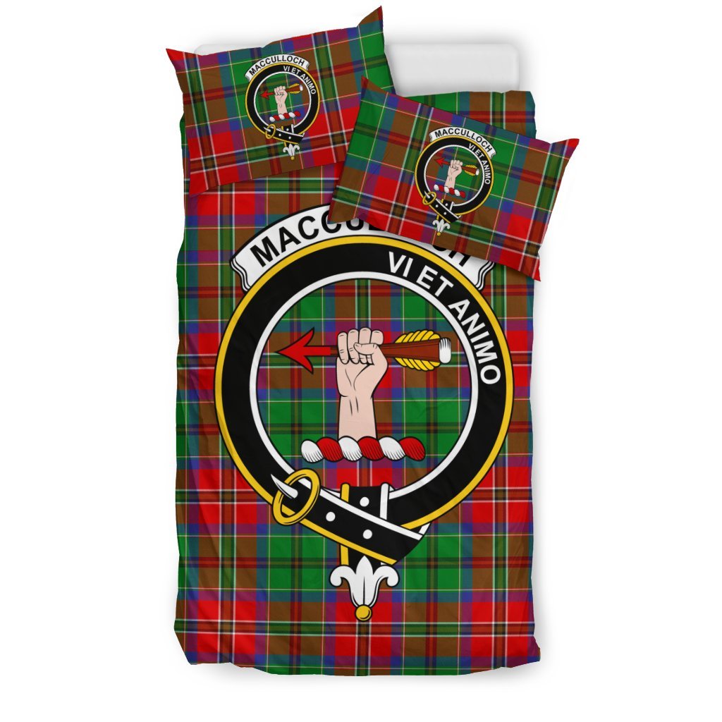 Macculloch (Mcculloch) Family Tartan Crest Bedding Set